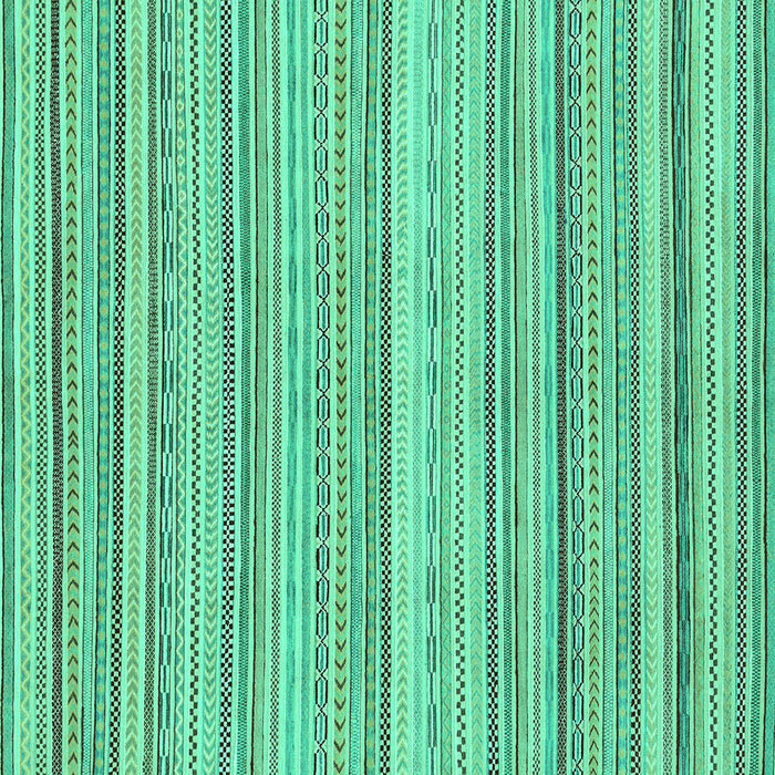 Square Abstract Turquoise Modern Rug, abs2175turq