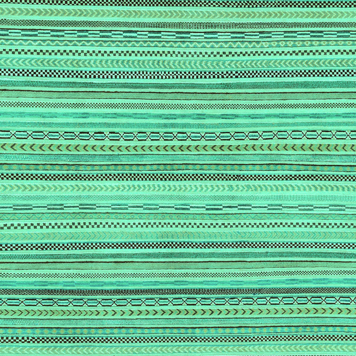 Machine Washable Abstract Turquoise Modern Area Rugs, wshabs2175turq