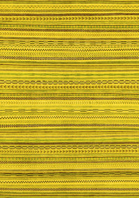 Abstract Yellow Modern Rug, abs2175yw