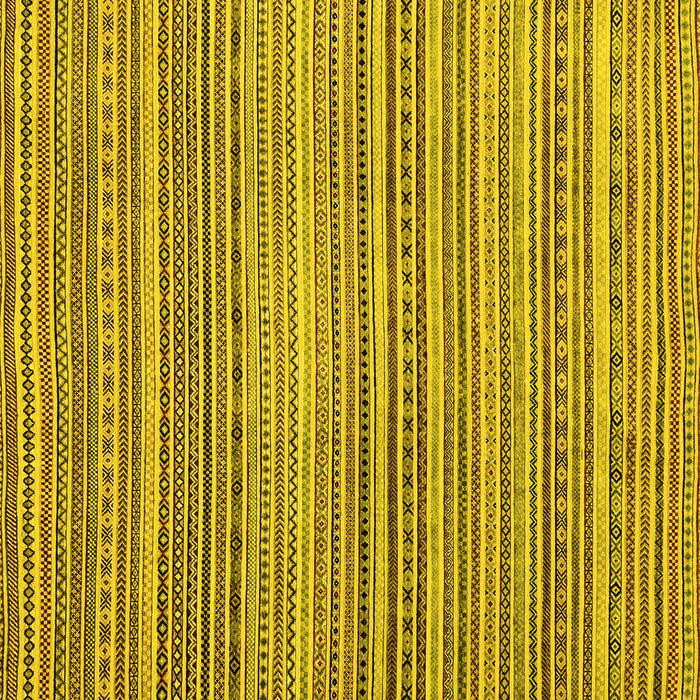 Square Abstract Yellow Modern Rug, abs2176yw