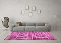 Machine Washable Abstract Pink Modern Rug, wshabs2176pnk