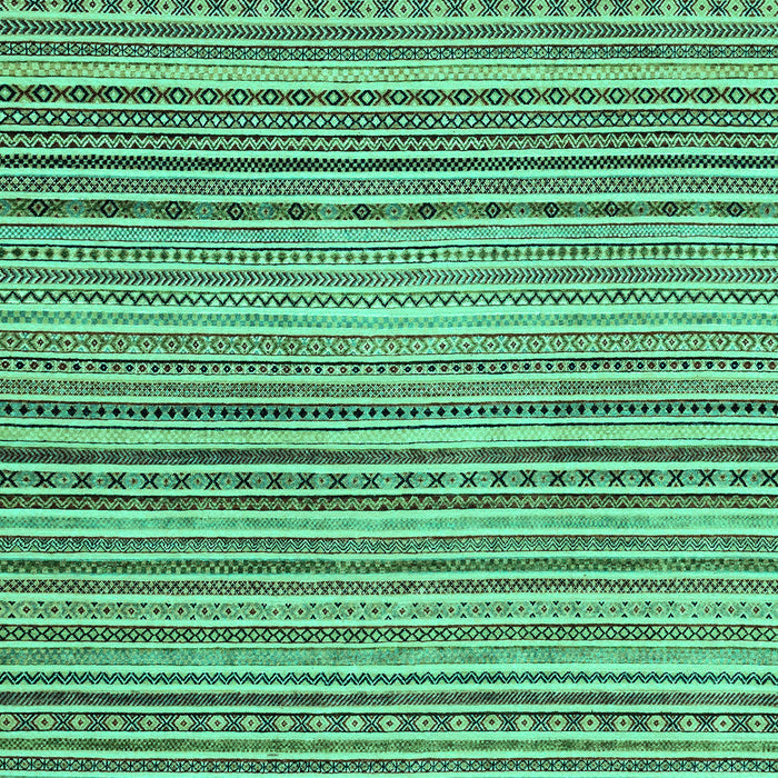 Machine Washable Abstract Turquoise Modern Area Rugs, wshabs2176turq