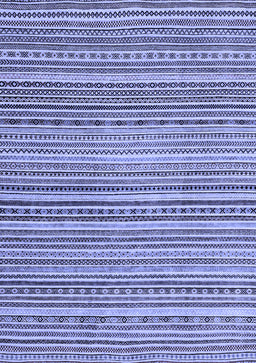 Abstract Blue Modern Rug, abs2176blu