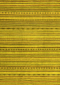 Abstract Yellow Modern Rug, abs2176yw