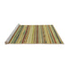 Sideview of Machine Washable Abstract Metallic Gold Rug, wshabs2177