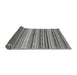 Sideview of Southwestern Gray Country Rug, abs2177gry