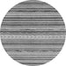 Round Southwestern Gray Country Rug, abs2177gry