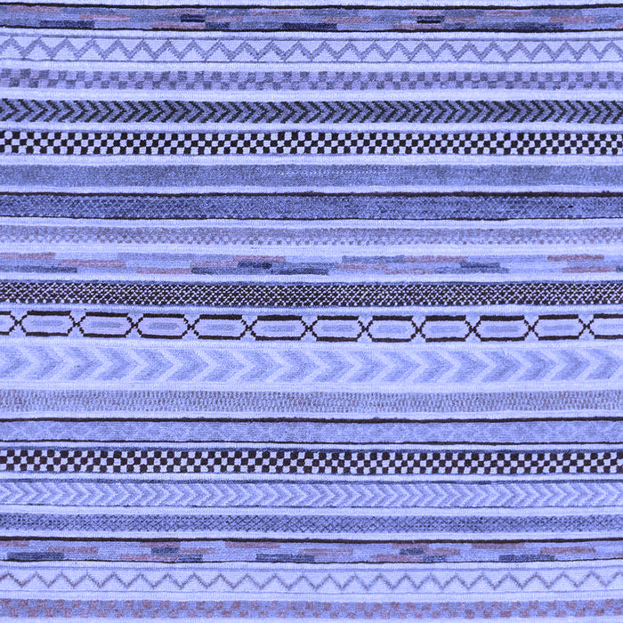 Machine Washable Southwestern Blue Country Rug, wshabs2177blu