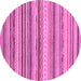 Round Southwestern Pink Country Rug, abs2177pnk