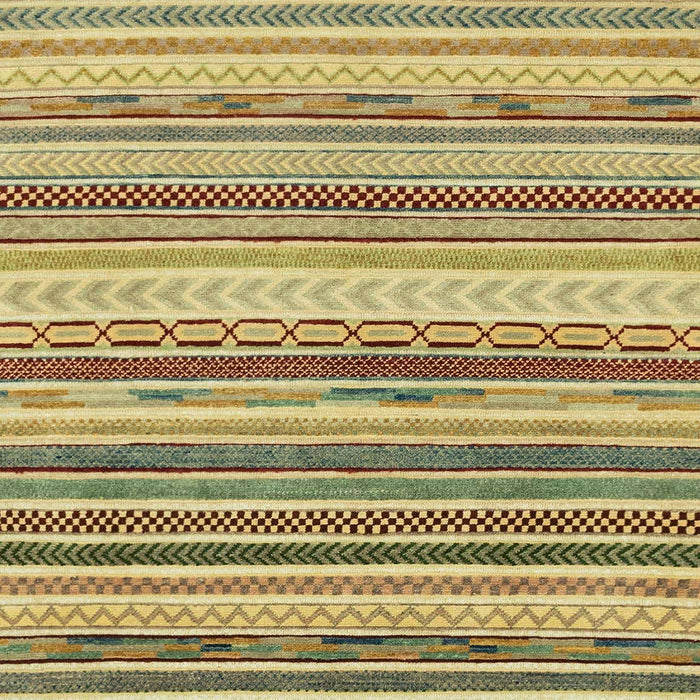 Machine Washable Abstract Metallic Gold Rug, wshabs2177