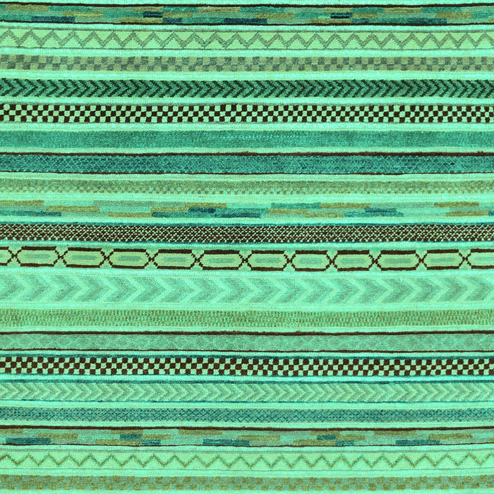 Machine Washable Southwestern Turquoise Country Area Rugs, wshabs2177turq