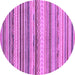 Round Southwestern Purple Country Rug, abs2177pur