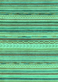 Southwestern Turquoise Country Rug, abs2177turq