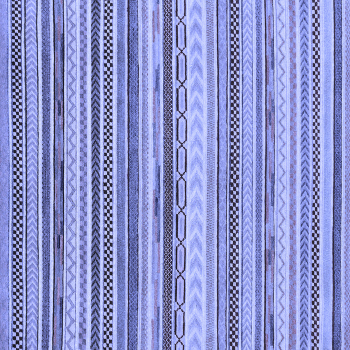 Square Machine Washable Southwestern Blue Country Rug, wshabs2177blu