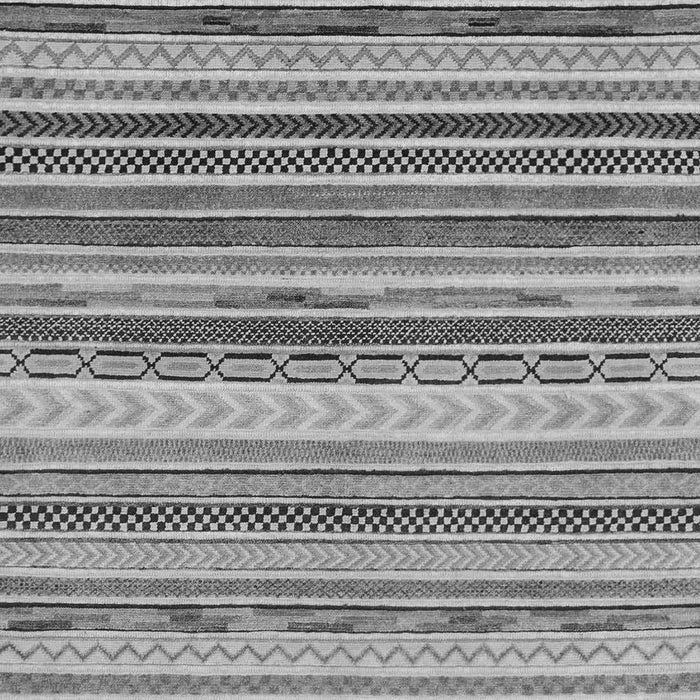 Machine Washable Southwestern Gray Country Rug, wshabs2177gry