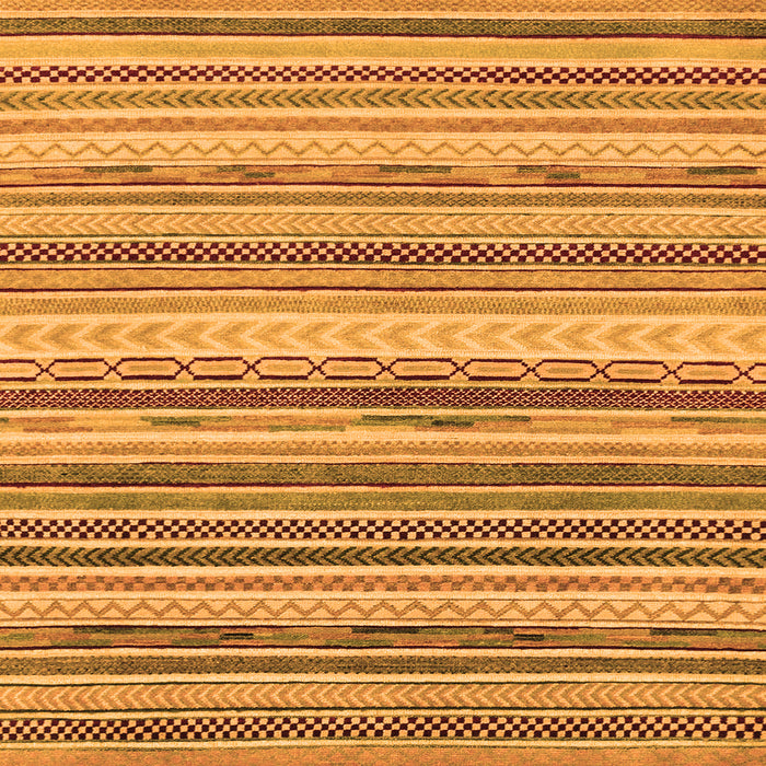 Square Southwestern Orange Country Rug, abs2177org