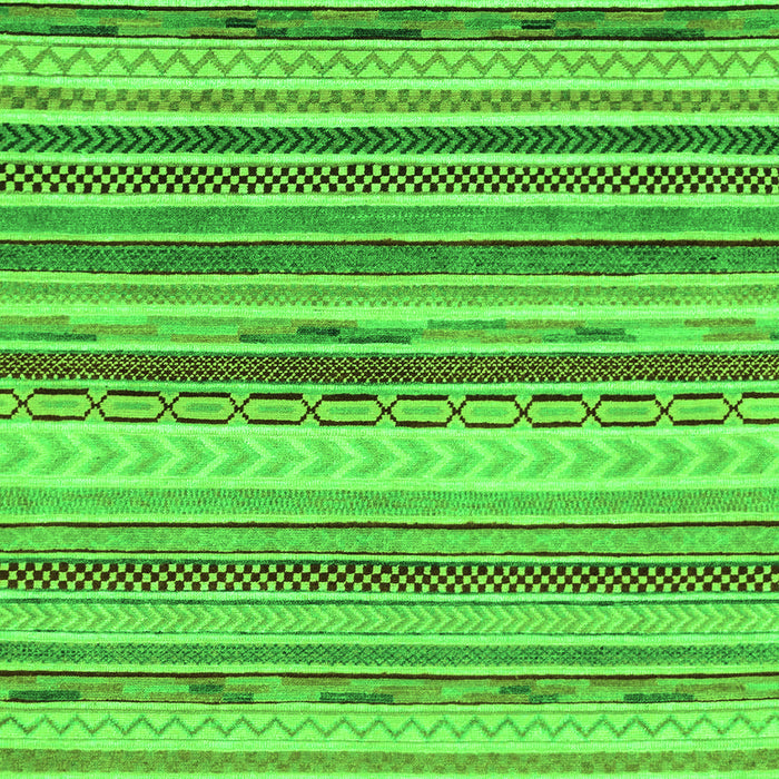 Machine Washable Southwestern Green Country Area Rugs, wshabs2177grn