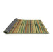 Sideview of Abstract Metallic Gold Southwestern Rug, abs2178