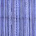 Square Machine Washable Southwestern Blue Country Rug, wshabs2178blu