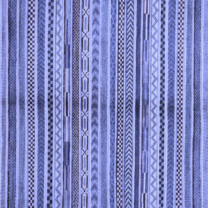 Square Southwestern Blue Country Rug, abs2178blu