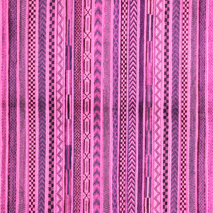Square Machine Washable Southwestern Pink Country Rug, wshabs2178pnk