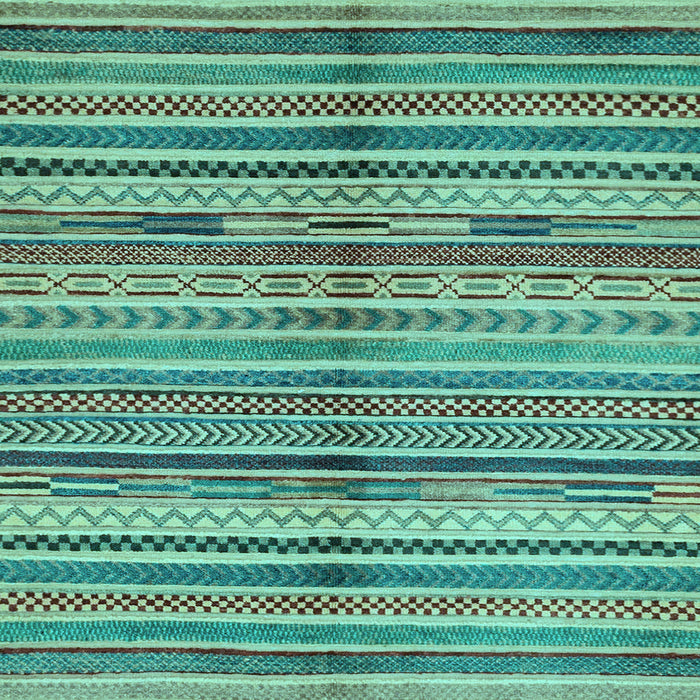 Square Southwestern Light Blue Country Rug, abs2178lblu