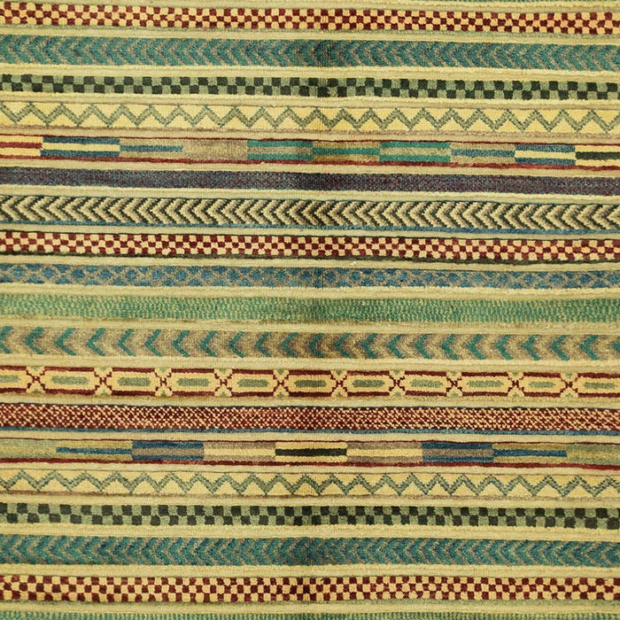 Machine Washable Abstract Metallic Gold Rug, wshabs2178