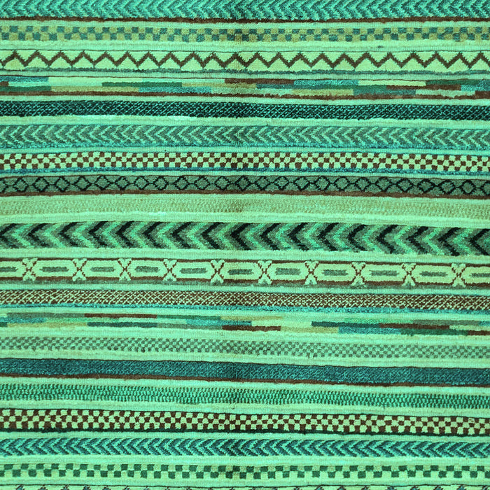 Machine Washable Abstract Turquoise Modern Area Rugs, wshabs2179turq
