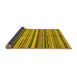 Sideview of Abstract Yellow Modern Rug, abs2179yw