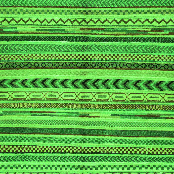 Machine Washable Abstract Green Modern Area Rugs, wshabs2179grn