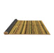 Sideview of Abstract Brown Modern Rug, abs2179brn