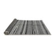 Sideview of Abstract Gray Modern Rug, abs2179gry