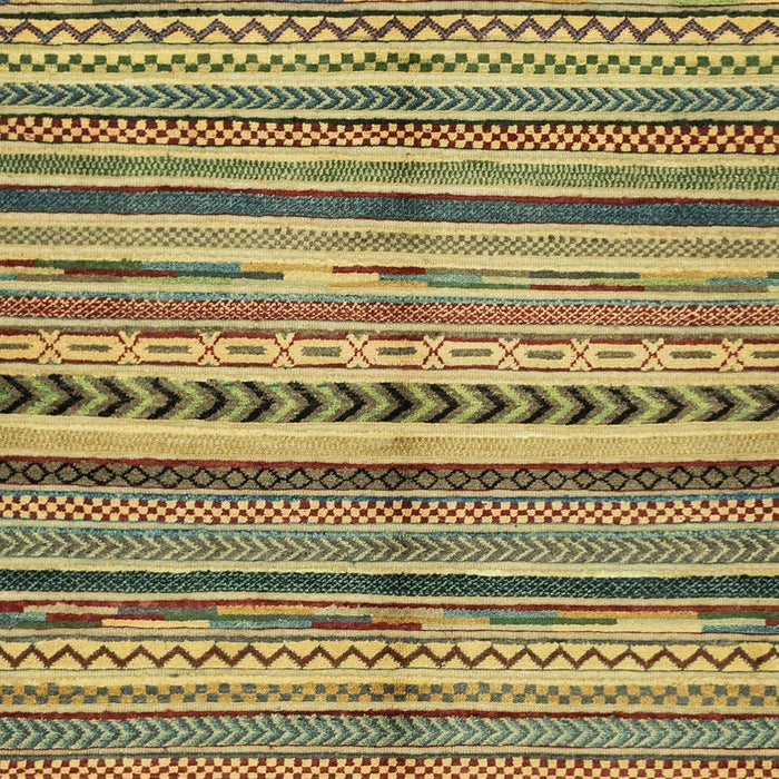 Machine Washable Abstract Metallic Gold Rug, wshabs2179