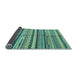 Sideview of Abstract Light Blue Modern Rug, abs2179lblu