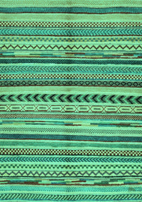 Abstract Turquoise Modern Rug, abs2179turq