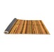 Sideview of Abstract Orange Modern Rug, abs2179org