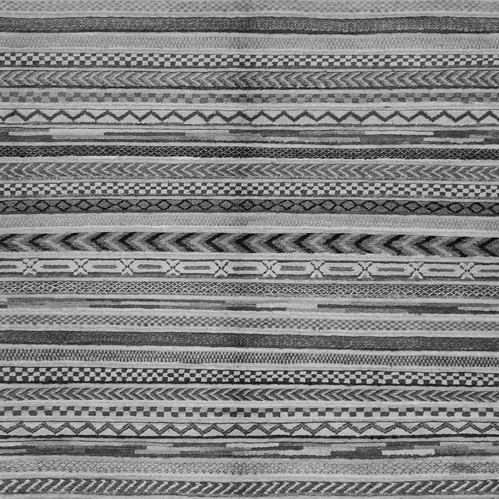 Square Abstract Gray Modern Rug, abs2179gry