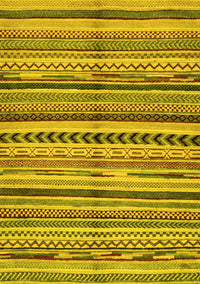 Abstract Yellow Modern Rug, abs2179yw