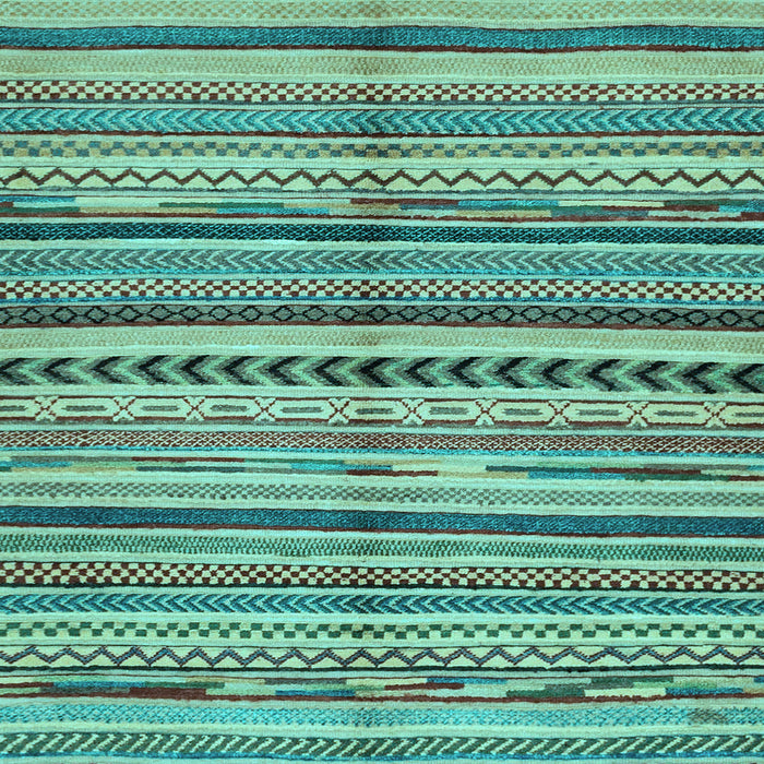 Square Abstract Light Blue Modern Rug, abs2179lblu