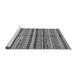 Sideview of Machine Washable Abstract Gray Modern Rug, wshabs2179gry