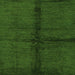 Square Abstract Green Modern Rug, abs217grn