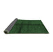 Sideview of Abstract Emerald Green Modern Rug, abs217emgrn