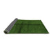 Sideview of Abstract Green Modern Rug, abs217grn