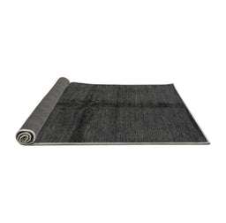 Sideview of Abstract Gray Modern Rug, abs217gry