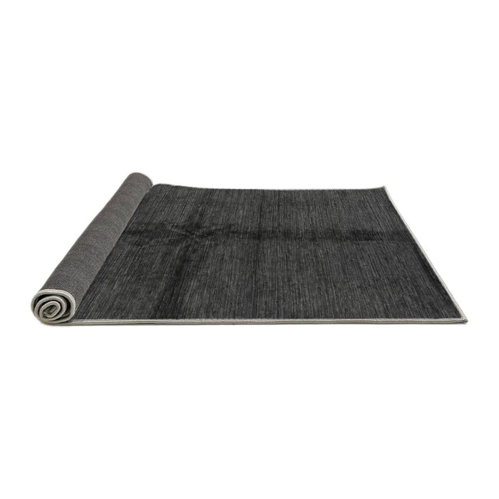 Sideview of Abstract Gray Modern Rug, abs217gry