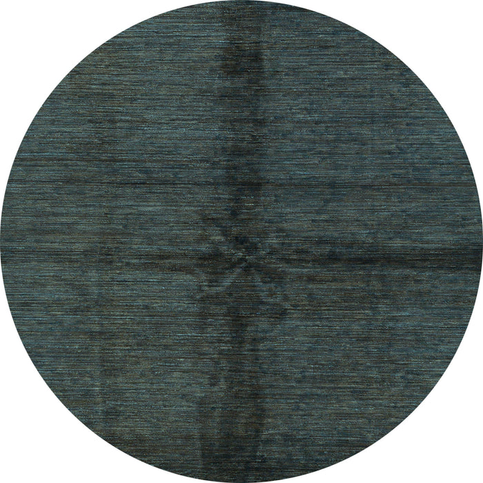 Round Machine Washable Abstract Light Blue Modern Rug, wshabs217lblu