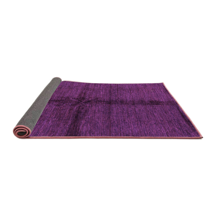 Sideview of Abstract Purple Modern Rug, abs217pur