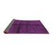 Sideview of Abstract Purple Modern Rug, abs217pur