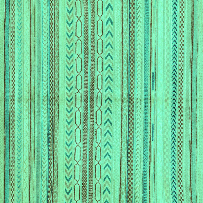 Square Machine Washable Abstract Turquoise Modern Area Rugs, wshabs2180turq