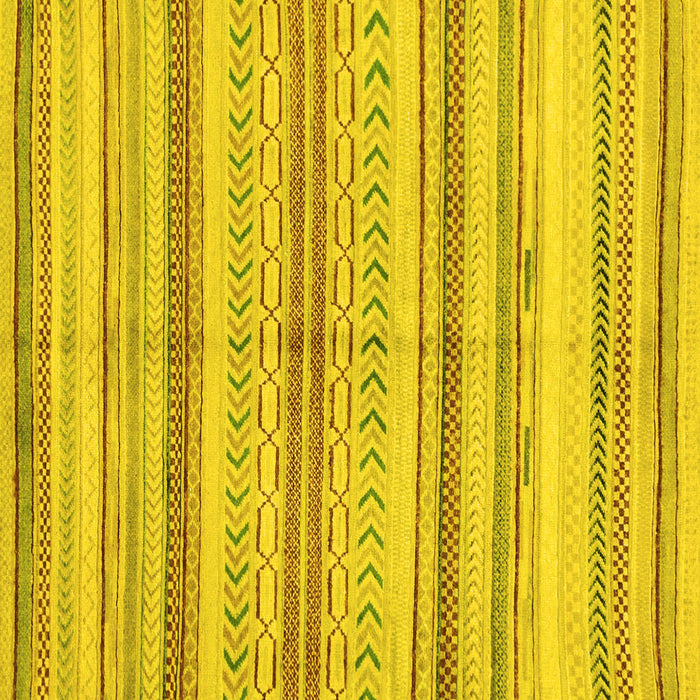 Square Machine Washable Abstract Yellow Modern Rug, wshabs2180yw